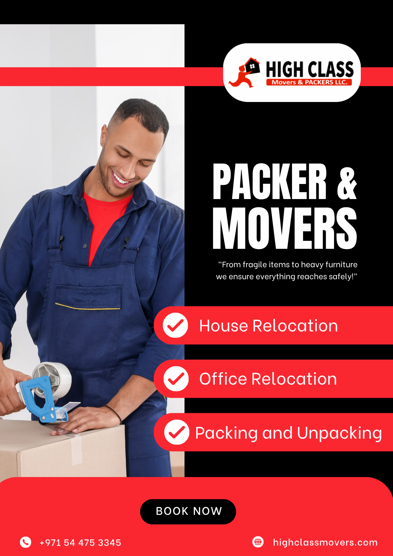 Professional movers at work